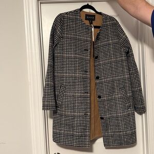 Nanette Lepore NWOT Pink Plaid Coat, Size L